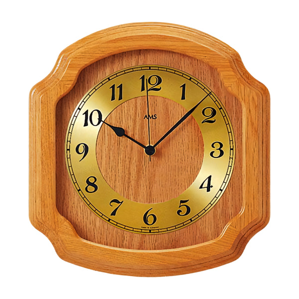 AMS Wanduhr Holz 5801/5 - www.wanduhr.de