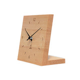 Tischuhr Knick Zifferblatt massiv Buche Holz - www.wanduhr.de