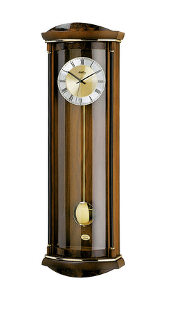 AMS Elegante Funkpendeluhr Holz - www.wanduhr.de