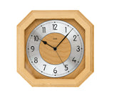 AMS Wanduhr Oktagon Holz - www.wanduhr.de