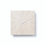 Minimalistische Tisch- und Wanduhr aus massivem Holz - Beam - Natuhr® - www.wanduhr.de