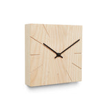 Minimalistische Tisch- und Wanduhr aus massivem Holz - Beam - Natuhr® - www.wanduhr.de