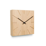 Minimalistische Tisch- und Wanduhr aus massivem Holz - Beam - Natuhr® - www.wanduhr.de