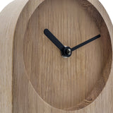 Dom - Tischuhr Eiche mit Funk-Uhrwerk - www.wanduhr.de