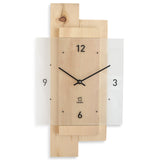 Wanduhr aus Eiche massiv & Mineralglas geräuscharm - Eichwald - Natuhr® - www.wanduhr.de
