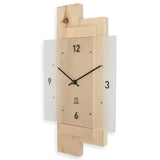 Wanduhr aus Eiche massiv & Mineralglas geräuscharm - Eichwald - Natuhr® - www.wanduhr.de