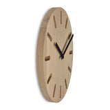 Wanduhr DOT & COMMA Eichenholz - www.wanduhr.de