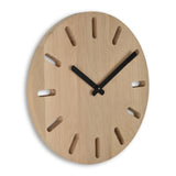 Wanduhr DOT & COMMA Eichenholz - www.wanduhr.de