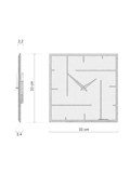 Wanduhr Grid