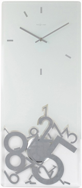 Wanduhr Nextime Pendeluhr Dropped Rectangular