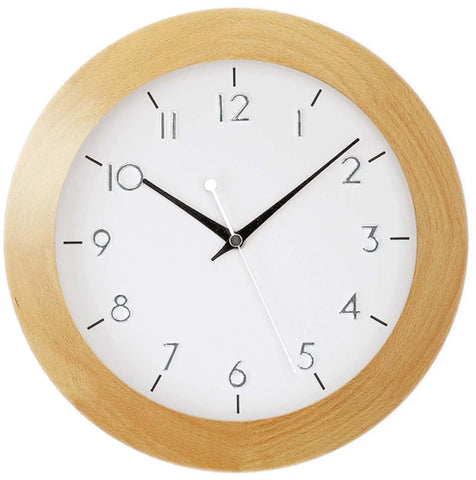 AMS Wanduhr 5836  im natürlichen Buchenholzrahmen