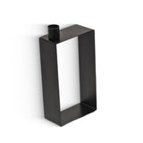 Natuhr Kerzenständer Frame hoch - großer Metall Kerzenständer schwarz matt lackiert für Stabkerzen Größe 10 x 18 x 5 cm - www.wanduhr.de