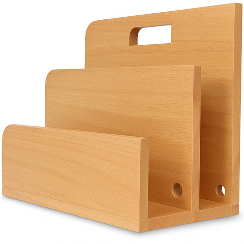 Zeitungsständer & Organizer aus massivem Buchenholz - Tidy - Natuhr®