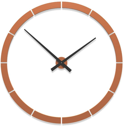 Calleadesign - Wanduhr Giotto (100 cm), Terracotta - www.wanduhr.de