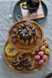 DELIGHT 2-stöckige Etagere aus natürlichem Eichenholz - www.wanduhr.de