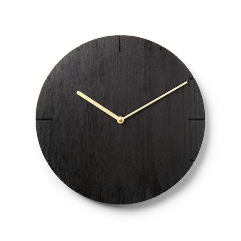 Moderne Holzwanduhr aus massivem Holz - Solide - Natuhr® - www.wanduhr.de