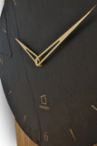 Wanduhr Watzmann Eiche Massivholz mit Schiefer - NatuhrⓇ - www.wanduhr.de