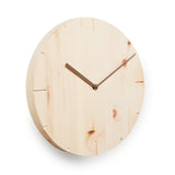 Moderne Holzwanduhr aus massivem Holz - Solide - Natuhr® - www.wanduhr.de