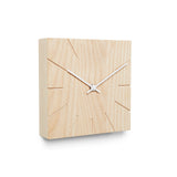 Minimalistische Tisch- und Wanduhr aus massivem Holz - Beam - Natuhr® - www.wanduhr.de
