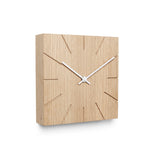 Minimalistische Tisch- und Wanduhr aus massivem Holz - Beam - Natuhr® - www.wanduhr.de