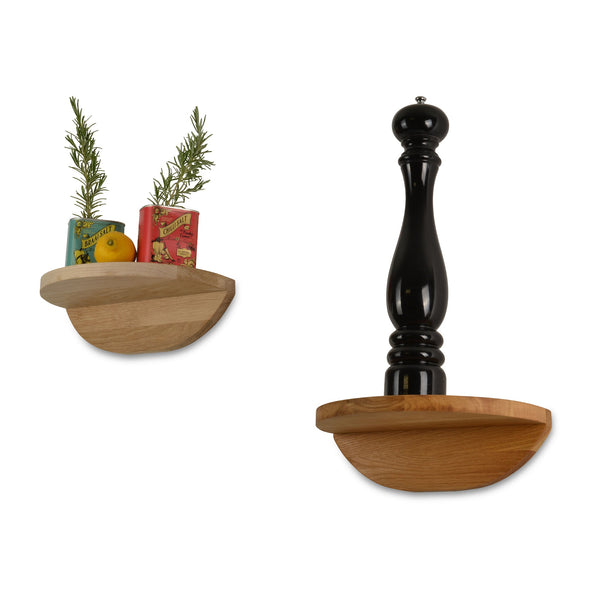 RETIMBER WORKS Schwebendes Wandregal Aus Altholz-Eiche - Handgefertigt & Nachhaltig