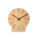 Minimalistische Tisch- und Wanduhr aus massivem Holz - Boom - Natuhr® - www.wanduhr.de