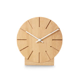 Minimalistische Tisch- und Wanduhr aus massivem Holz - Boom - Natuhr® - www.wanduhr.de