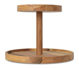 DELIGHT 2-stöckige Etagere aus natürlichem Eichenholz - www.wanduhr.de