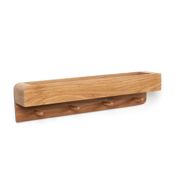 Garderobe & Ablage aus massiver Eiche – Porter - Natuhr® - www.wanduhr.de
