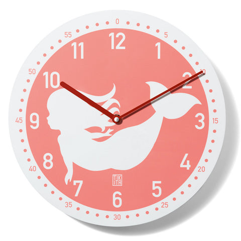 Wanduhr Shelly koralle - tikita - www.wanduhr.de