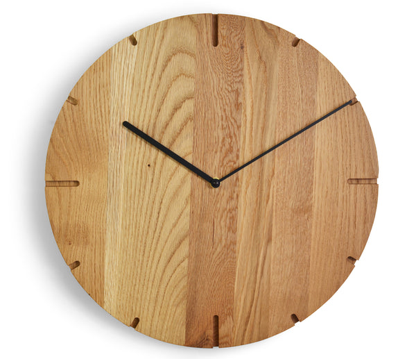Große Holzwanduhr aus massivem Holz - Loft - Natuhr® - www.wanduhr.de