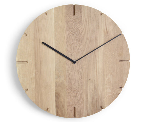 Große Holzwanduhr aus massivem Holz - Loft - Natuhr® - www.wanduhr.de