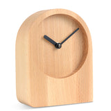 Dom - Tischuhr aus Holz Eiche oder Buche mit Quarz-Uhrwerk - www.wanduhr.de