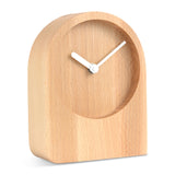 Dom - Tischuhr aus Holz Eiche oder Buche mit Quarz-Uhrwerk - www.wanduhr.de