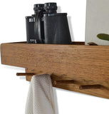 Garderobe & Ablage aus massiver Eiche – Porter - Natuhr® - www.wanduhr.de